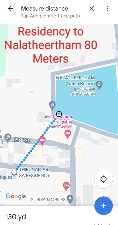 लॉज Thirunallar S A Residency Tirunallar